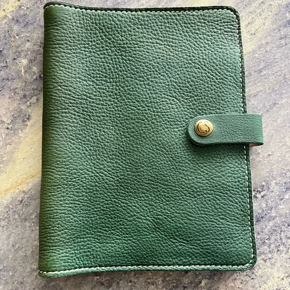 New Chic Sparrow A5 Number 10 Travelers Notebook Folio Leather Gemini Green TN